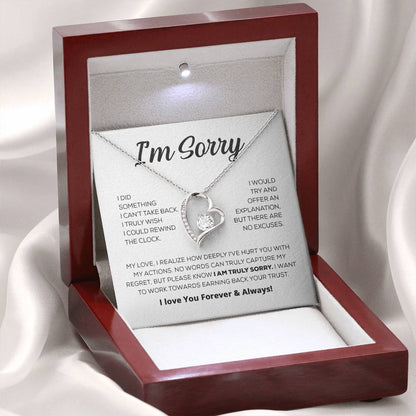 Apology Gift For Her - I Am Truly Sorry - Forever Love Necklace