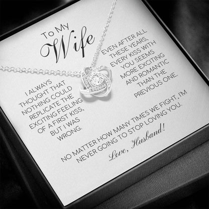 To My Wife - I'm Never Going To Stop Loving You - Love Knot Necklace