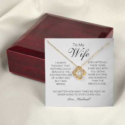 To My Wife - I'm Never Going To Stop Loving You - Love Knot Necklace