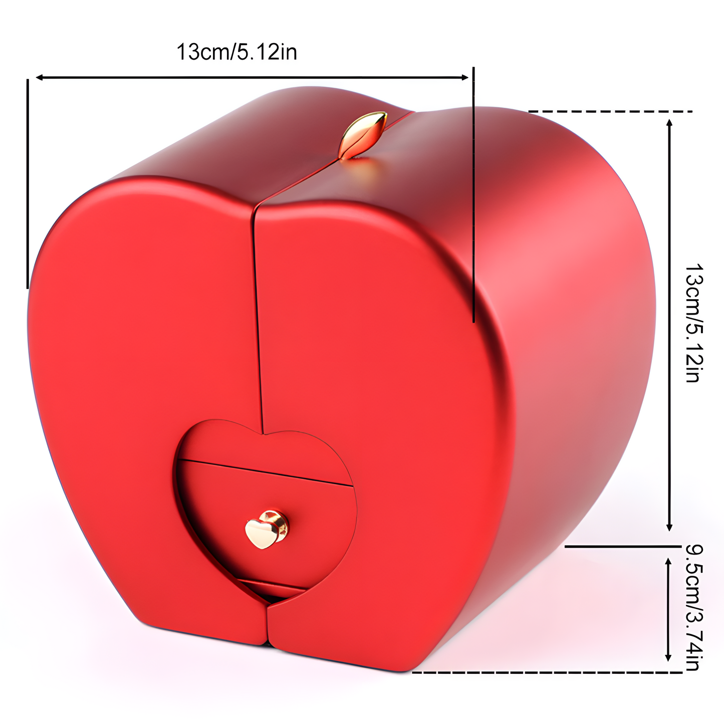 To My Love - I Love You Forever - Eternal Rose Box with Knot Necklace