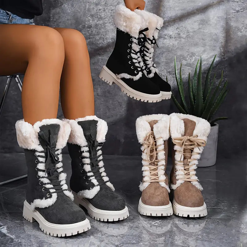 LuxéFrost Elegance Winter Boots