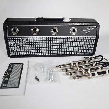 Wall mounting guitar amp key holder