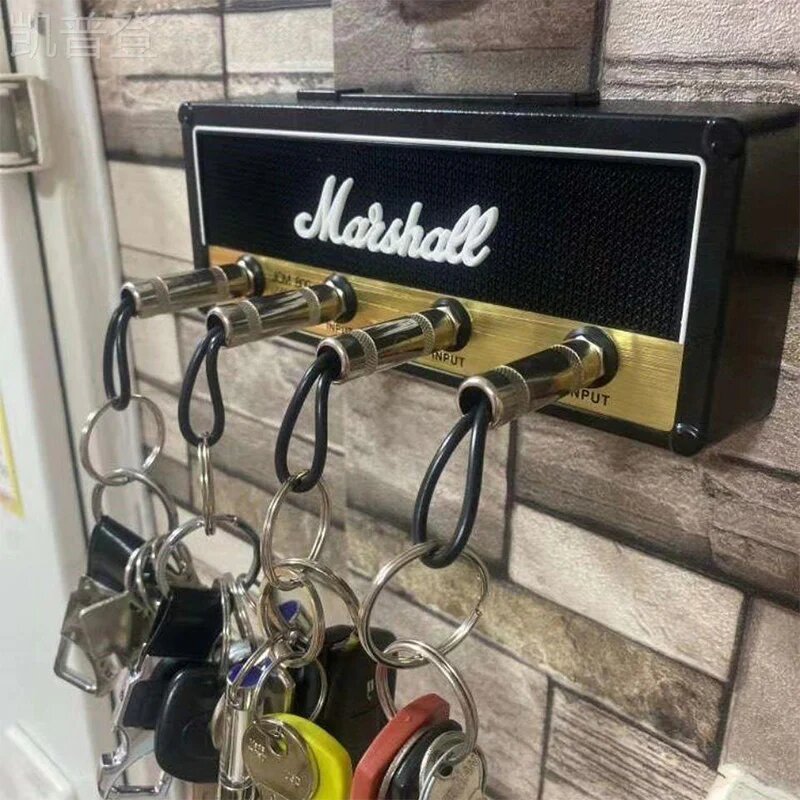 Wall mounting guitar amp key holder